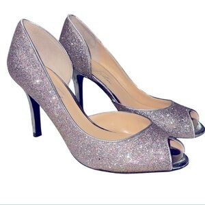 Marc Fisher Joey D'Orsay Silver-lite Pink‎ Glitter
Pumps High Heel Size 7M